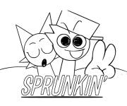 Coloriage Jeu Sprunki pour enfants