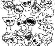 Coloriage Les Sprunki pour enfants cp