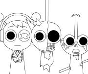 Coloriage Les Zombies Sprunki