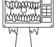 Coloriage Lily Micro-ondes Sprunki