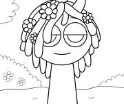 Coloriage Mignonne Sprunki Vineria