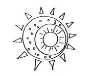 Coloriage Mr Sun simple