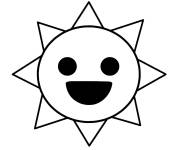 Coloriage et dessins gratuit Mr Sun Sprunki facile à imprimer