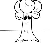 Coloriage Mr. Tree de Sprunki Corruption