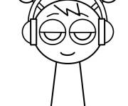 Coloriage et dessins gratuit Oren facile Sprunki à imprimer