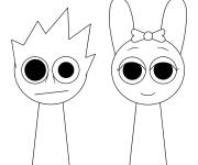 Coloriage Ovaks et Pinky