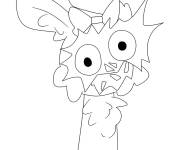 Coloriage Pinky Sprunki en mode horreur