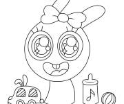Coloriage Pinky Sprunki kawaii