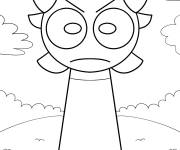 Coloriage Raddy en col&egrave;re