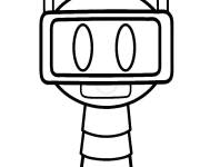 Coloriage et dessins gratuit Robot mignon Sprunki à imprimer