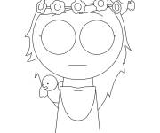 Coloriage Rosa Sprunki
