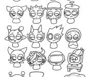 Coloriage Sprunki Chibi pour les petits