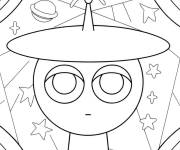 Coloriage Sprunki Clukr &agrave; motif