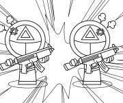 Coloriage Sprunki dans Squid Games