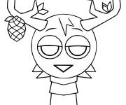 Coloriage Sprunki d&eacute;guis&eacute; en renne