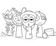 Coloriage Sprunki effrayant