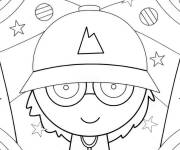 Coloriage Sprunki El Cool P pour enfants