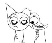 Coloriage Sprunki Gray et Brud