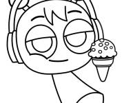 Coloriage Sprunki mange de galce