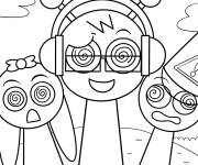 Coloriage Sprunki Mustard, Mayhem, Oren et Brud