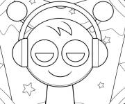 Coloriage Sprunki Oren en orang&eacute;