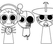Coloriage Sprunki Oren Raddy et Clukr