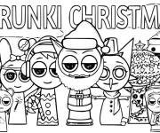 Coloriage Sprunki pour No&euml;l
