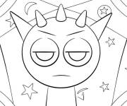 Coloriage Sprunki Raddy &agrave; motif
