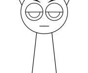Coloriage Sprunki Raddy facile