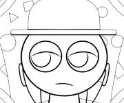 Coloriage Sprunki Tunner &agrave; motif