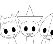 Coloriage Sprunki x BFDI