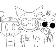 Coloriage Zombie Sprunkies