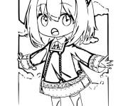 Coloriage et dessins gratuit Anya chibi à imprimer