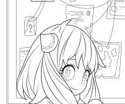 Coloriage Anya comme agent secret