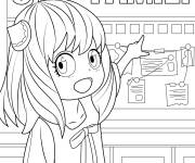 Coloriage Anya de Spy x Family en Logo