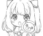 Coloriage Anya Forger Chibi