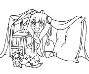 Coloriage Anya Forger s'amusant