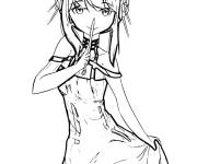 Coloriage Belle fille de Spy x Family
