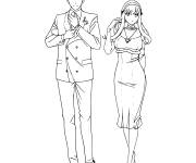 Coloriage Couple Forger de Spy x Family