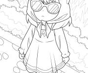 Coloriage Espionne secr&egrave;te Anya Forger