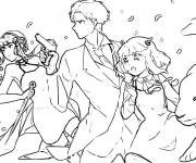 Coloriage La famille de Loid Forger des espions