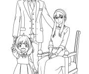 Coloriage Personnages principaux de Spy x Family