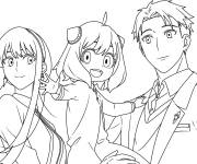 Coloriage Spy x Family Anya