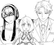 Coloriage Spy x Family facile