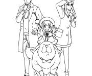Coloriage Spy x Family simple