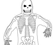 Coloriage Costume de squelette