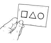 Coloriage et dessins gratuit Carte de jeu Squid Games à imprimer