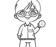 Coloriage Joueur 218 de Squid Games kawaii