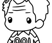 Coloriage Joueur de Squid Games chibi