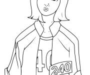 Coloriage Joueur fille de Squid Game